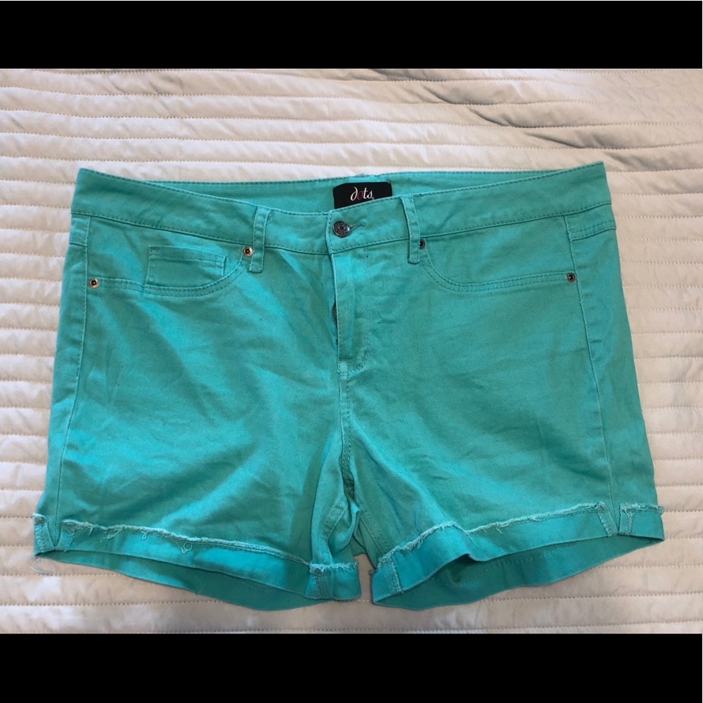 Dots Denim Shorts
